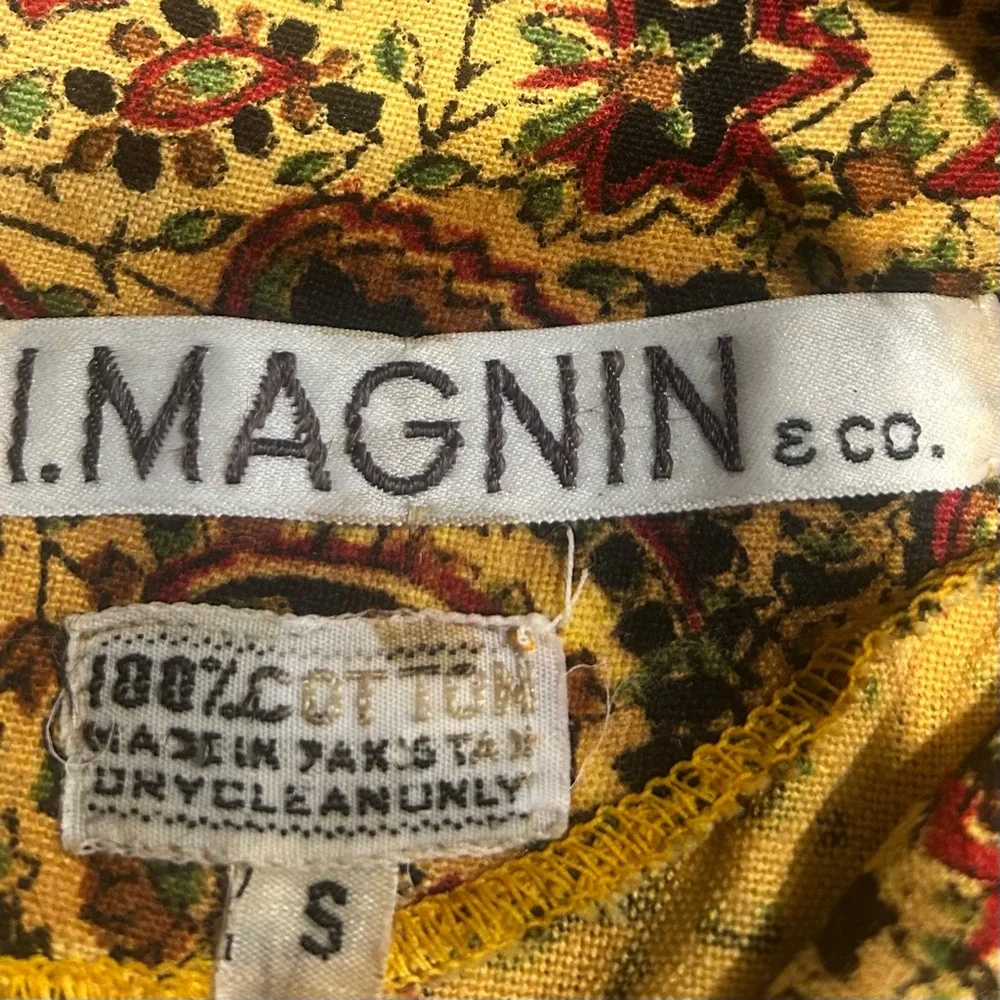 Vintage I.Magnin Paisley Tent Dress - Picture 3 of 6